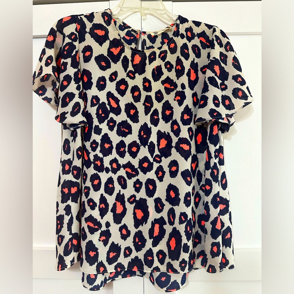 Buddy Love Bright Leopard Blouse